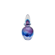 Murano Sommerso Perfume Bottle Signed with Polished Glass Faces 19cm