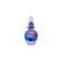 Murano Sommerso Perfume Bottle Signed with Polished Glass Faces 19cm