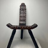 Brutalist tripod chair, 1950s