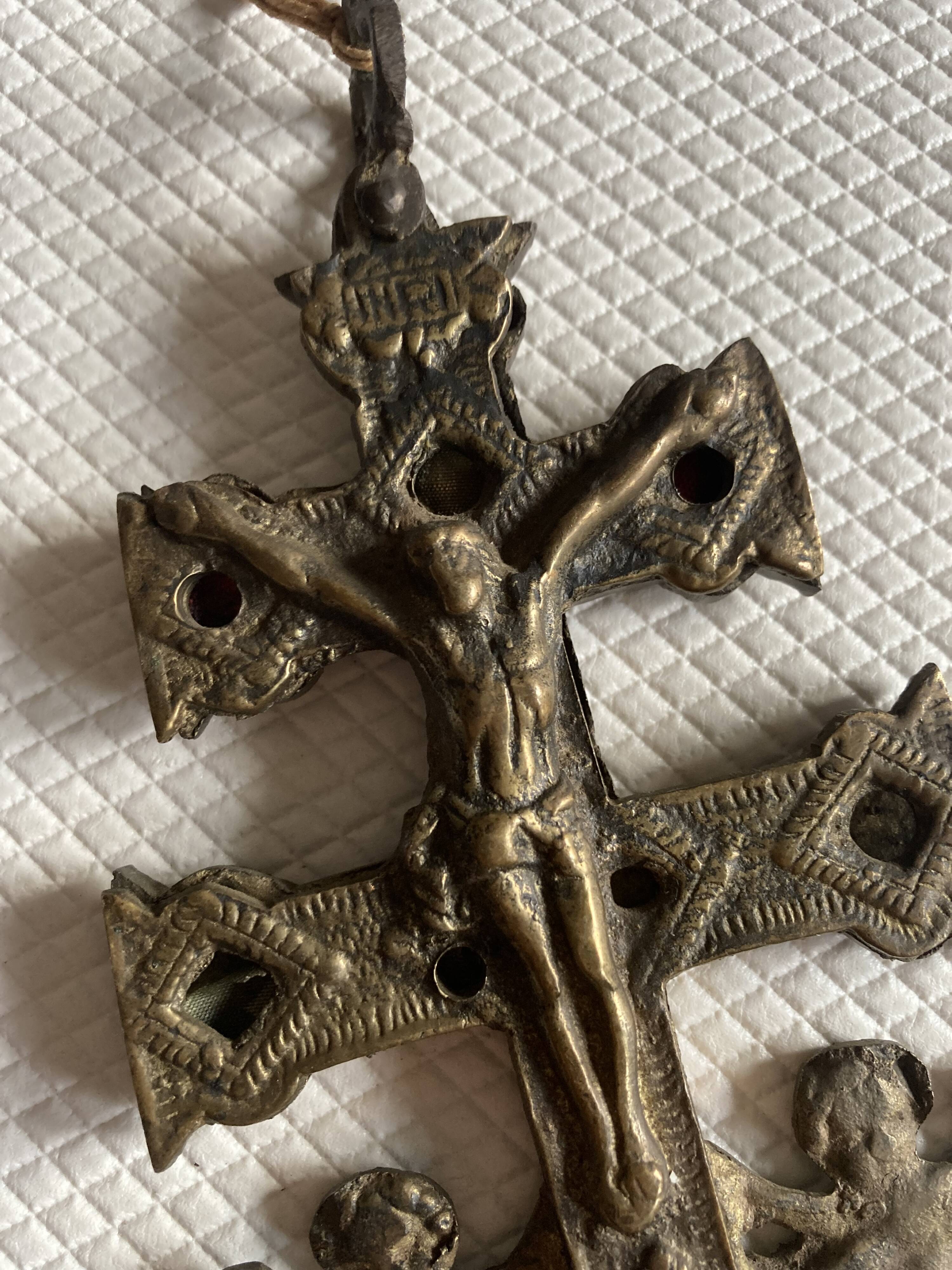 Bronze reliquary cross from Caravaca, 18th century