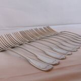 Antique forks silver metal service model to net