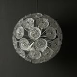 Vintage crystal dandelion lustre, Italy, 1960s