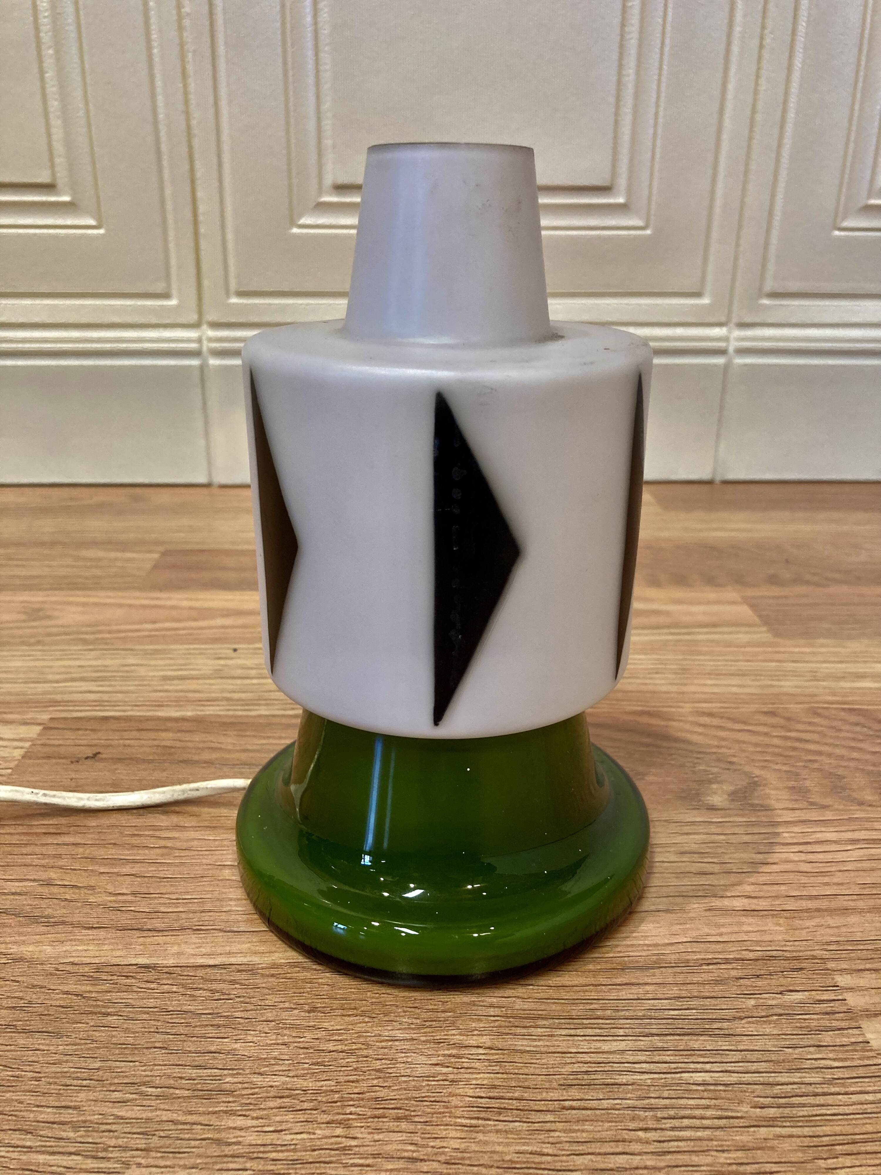 Opaline lamp "Scandinavian design 1950".