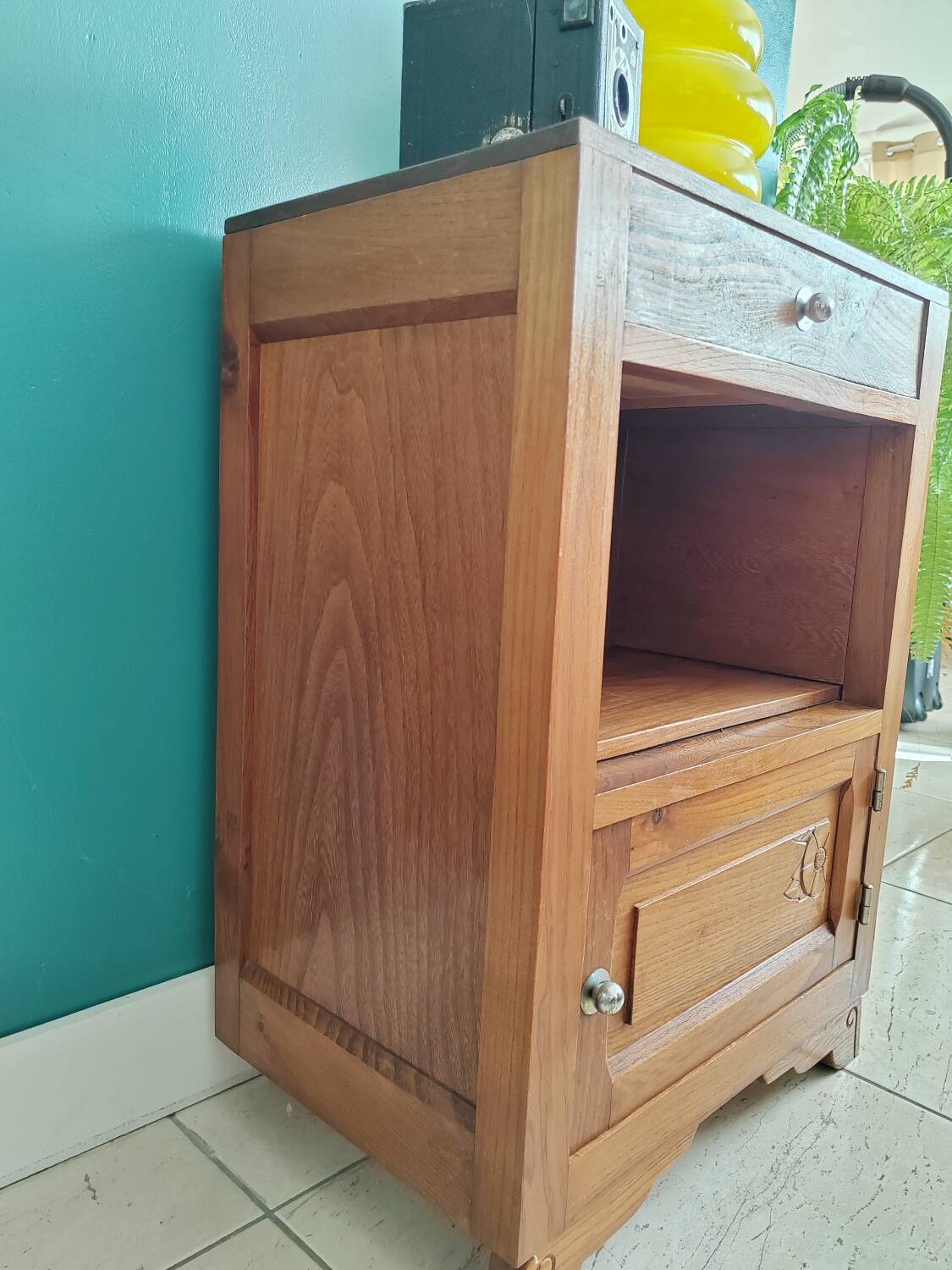 Vintage nightstand bedside table