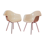 Pair of DAX Herman Miller armchairs by Charles & Ray Eames 1970