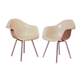 Pair of DAX Herman Miller armchairs by Charles & Ray Eames 1970