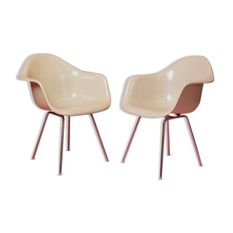 Pair of DAX Herman Miller armchairs by Charles & Ray Eames 1970