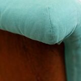 Set of two Lev & Lev armchairs in fabric, removable covers, with fiberglass structure, year