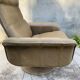 Vintage De Sede leather swivel chair, tulip base.