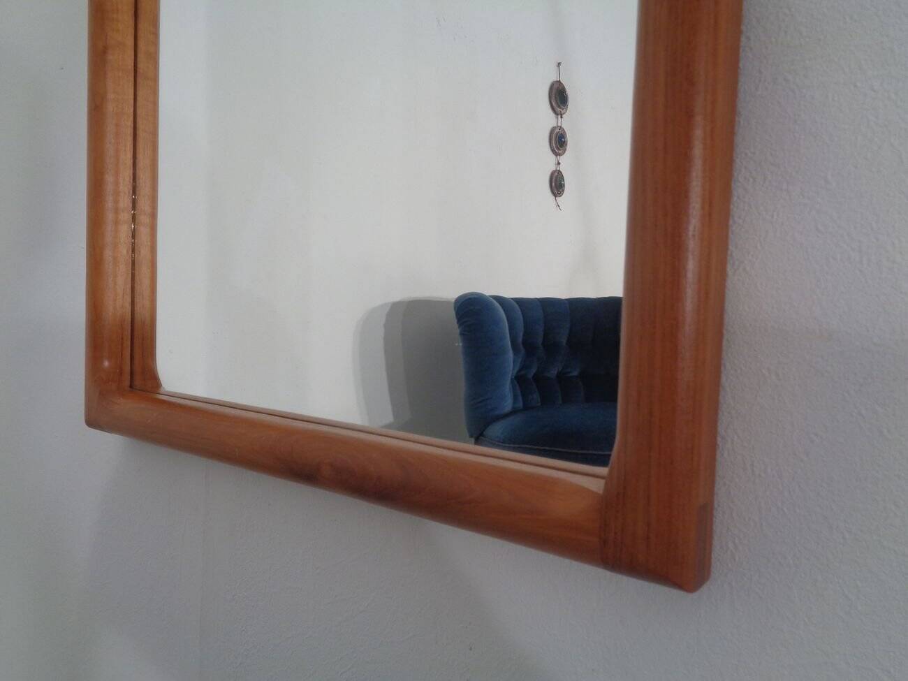 Large Cathedral Teak Mirror by Kai Kristiansen for Vildbjerg Møbelfabrik, 1960s