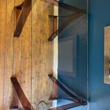 Smoked plexiglass and glass desk