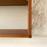 Teak wall bookcase