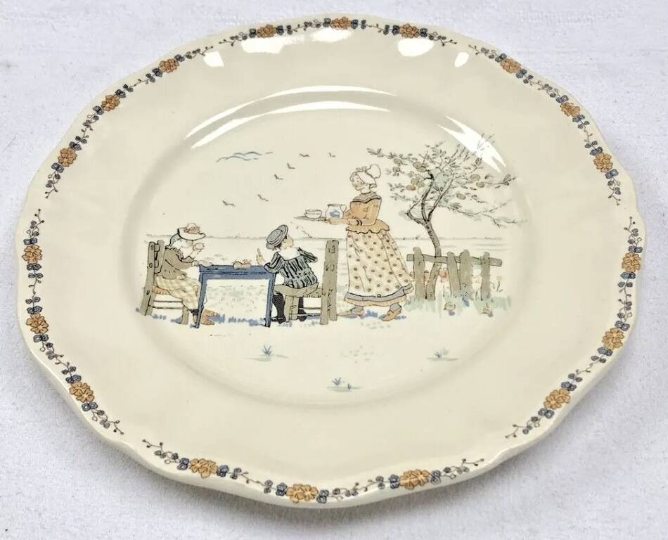 6 Sarreguemines Enfants Richard dinner plates