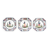 3 small plates Henriot Quimper