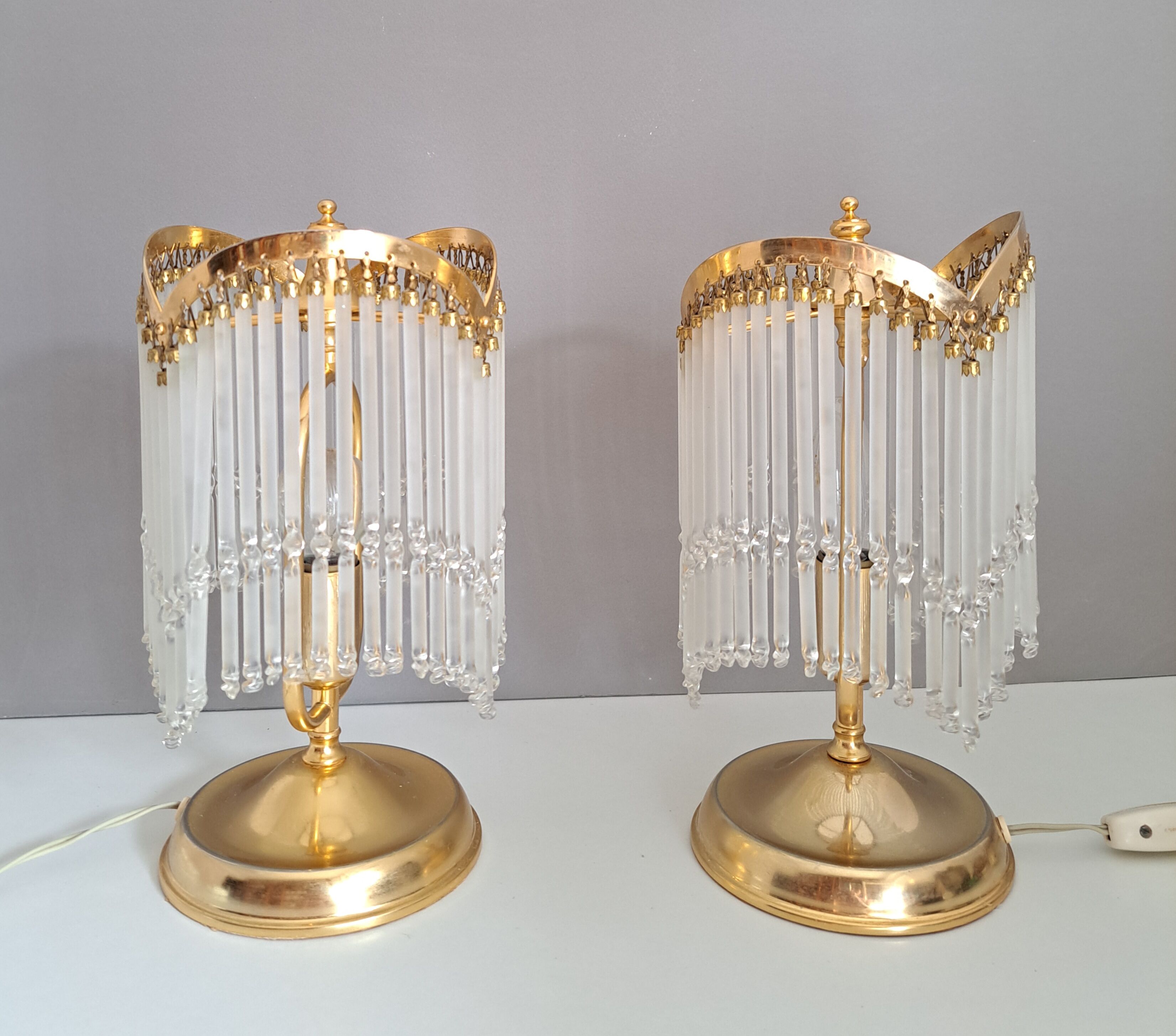 Pair of classic bedside lamps