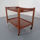 Teak tea cart by Hans J. Wegner for Andreas Tuck, Denmark, 1950s.