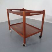 Teak Tea Cart by Hans J. Wegner for Andreas Tuck, Denmark, 1950s