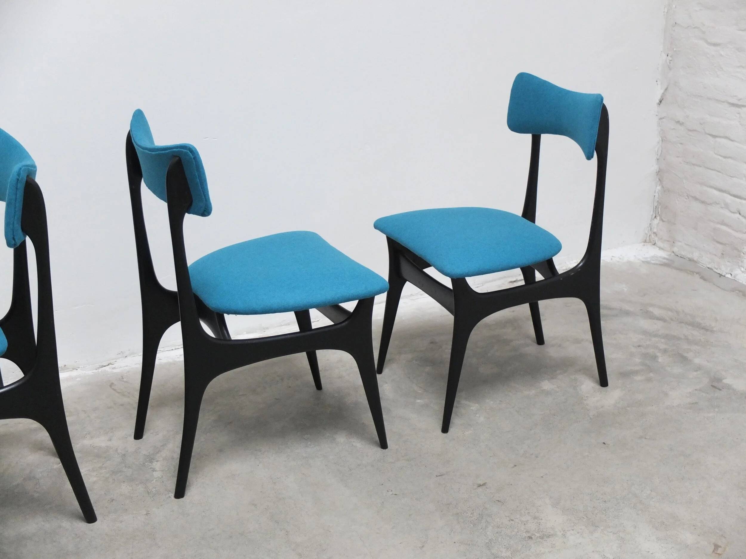 Set of 4 'S3' dining chairs by Alfred Hendrickx for Belform, 1950s