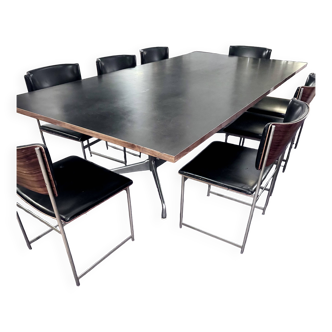 8 Chaises table à manger luxe, type SM08 -  Cees Braakman  par Pastoe - Année 50