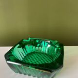 Cendrier verre ciselé