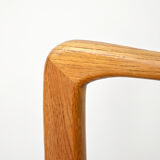 Pair of vintage Danish teak and leather armchairs