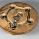 1960s 1970s Ceiling Lamp Brutalist Japandi Style Made in Germany