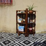 Pair of rattan bedside tables