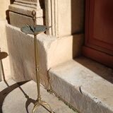 Brass ashtray on stand