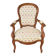 Antique wooden armchair – Louis XV style – floral fabric