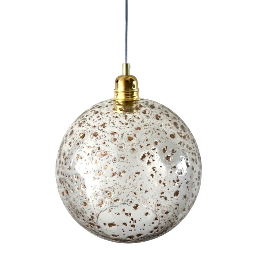 New electrified gold glitter glass pendant lamp