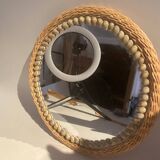 Rattan mirror