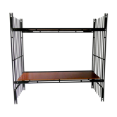 Etagères modulables en bois et métal Multimueble années 60