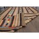 1970s Vintage Turkish Oushak Handmade Wool Cotton Tan Area Rug 145x238