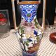 Superbe vase amphore Gien Pivoines (période 1960 - 1971)