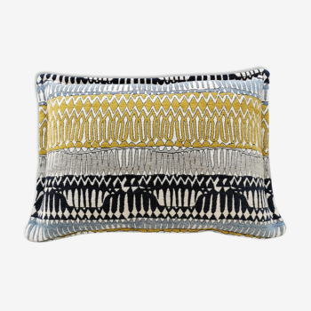 Ethnic velvet cushion