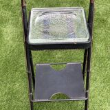 Cendrier on leather stand by Jacques Adnet, 1960