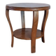 Art deco style solid wood double top side table
