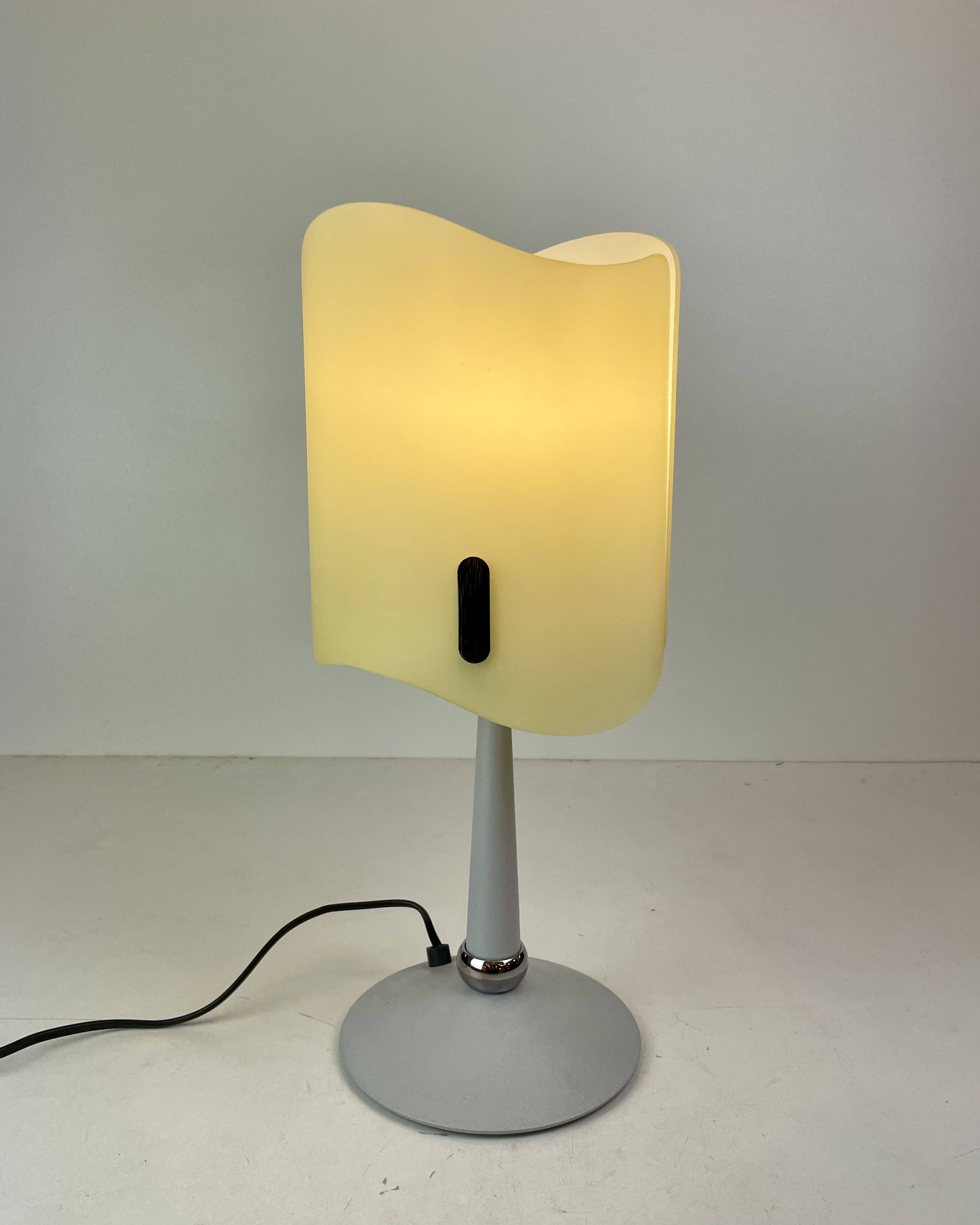 Pair of Italian Opaline Table Lamps, 1990s