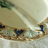Asparagus plate in slip late 19th Onnaing Wasmuel