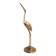 Brass heron on base