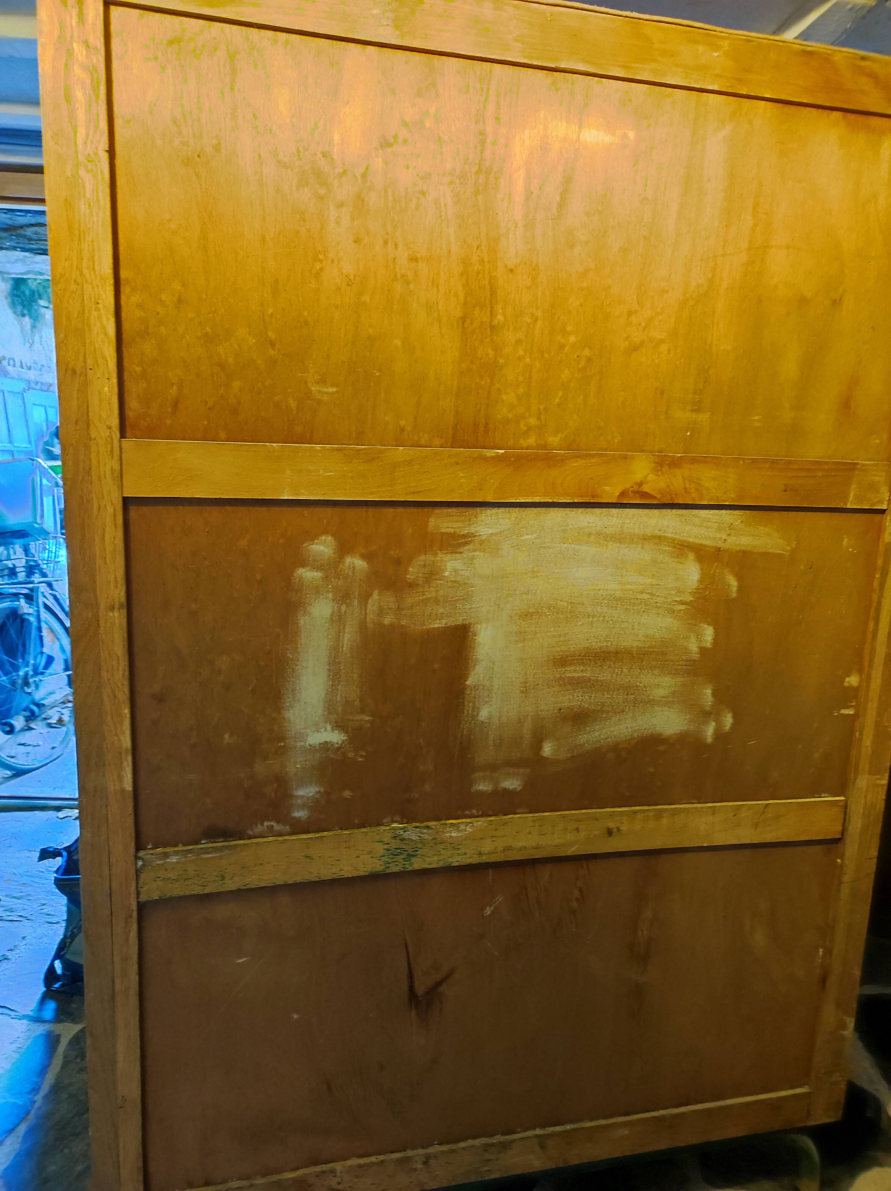 Armoire d'école vitrée, années 50