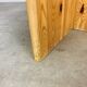 Table basse en pin massif forme organique, années 80