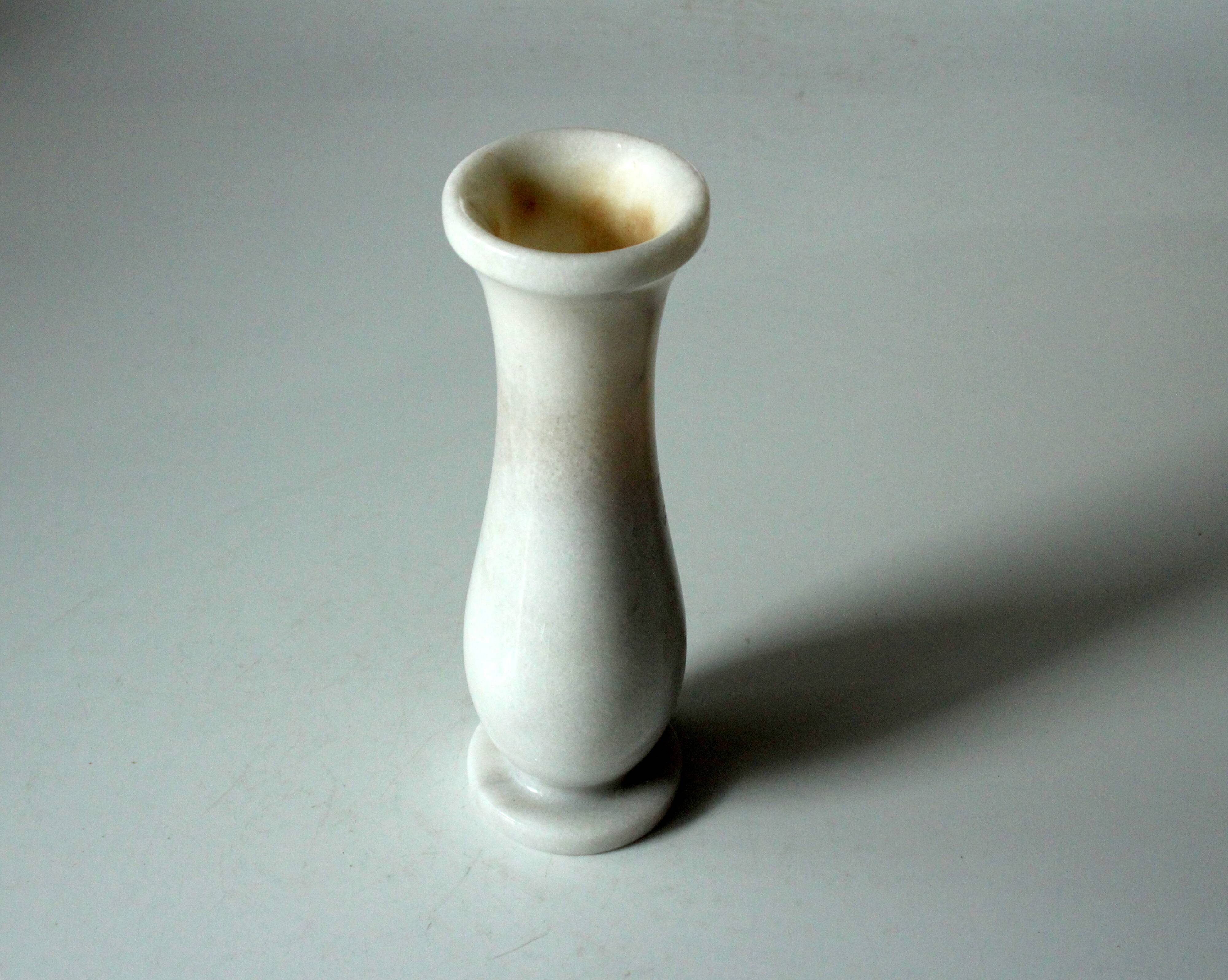1970s Vintage - handmade marble vase