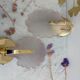 Pair of pink petal sconces