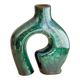 Small speckled turquoise Atlas vase