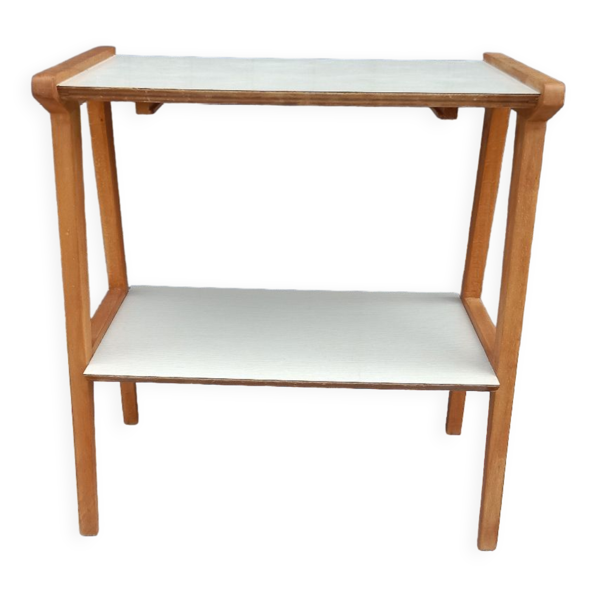 Side table with compass legs