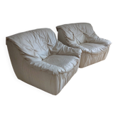 Paire de fauteuils 70's