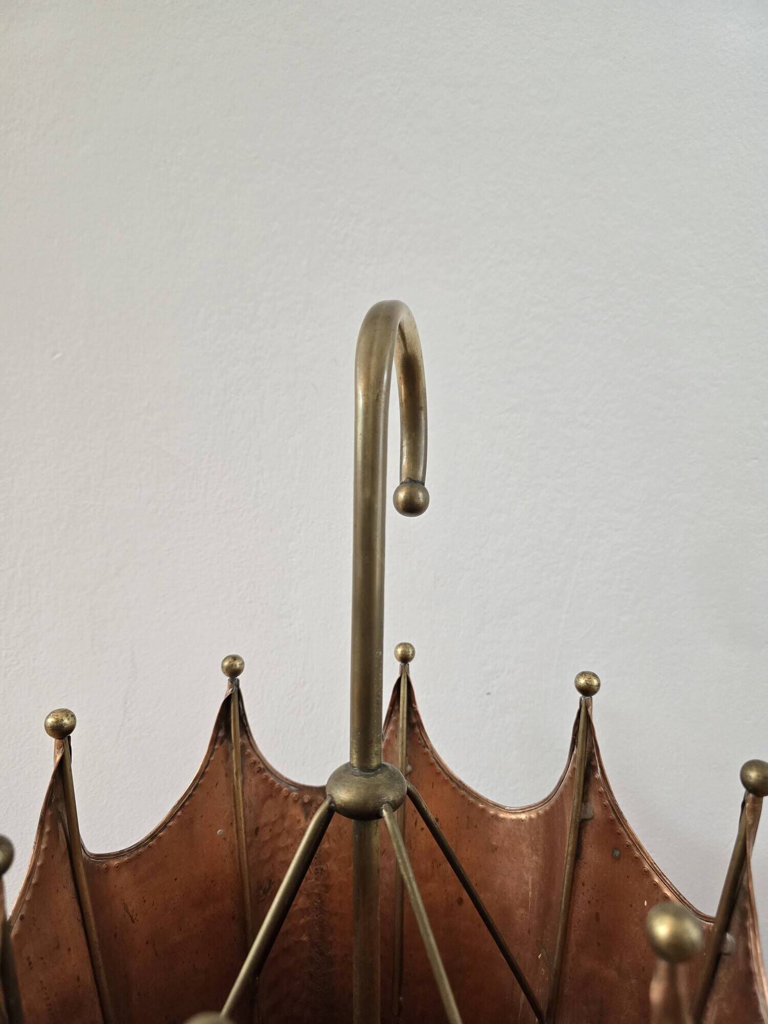 Vintage French Brass Umbrella Stand, 1950s – Antique Patina