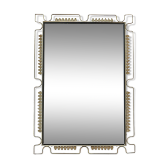 Rectangular metal mirror