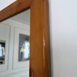 Vintage 70s pine mirror